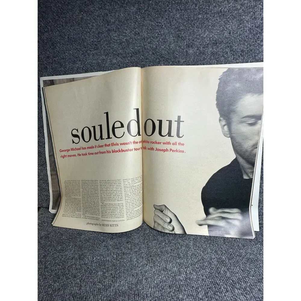 Vintage Interview Magazine George Michael Souled Out October 1988  11x14.5